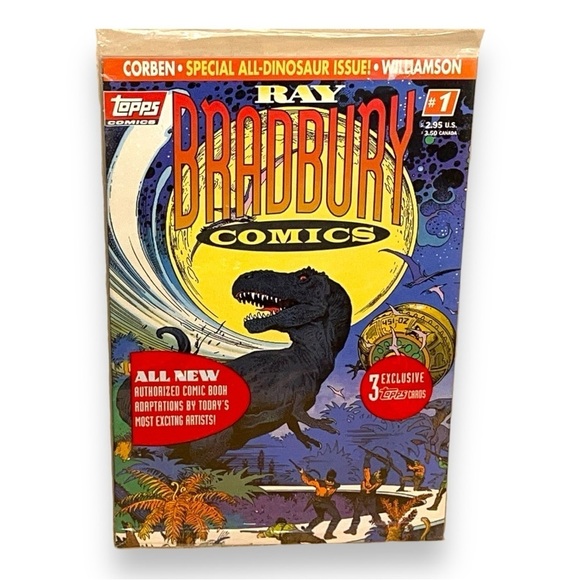 Ray Bradbury Comics #1 All Dinosaur Issue Sealed With Cards 1993 Topps Comics - Picture 1 of 10